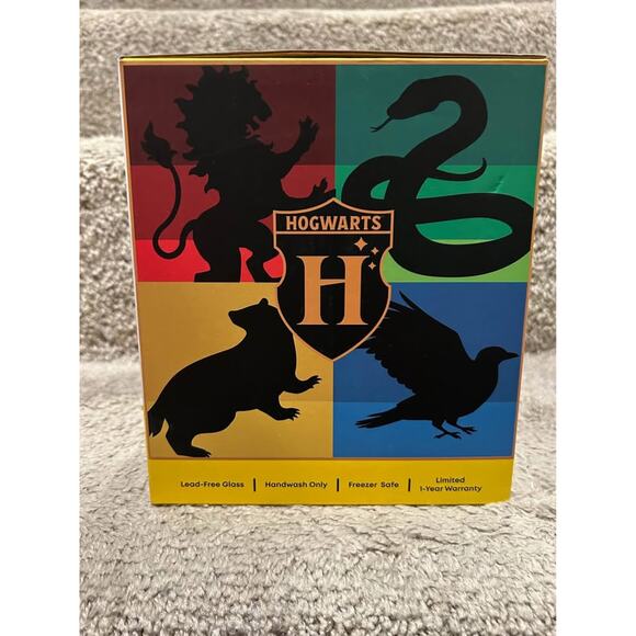 Harry Potter Pop Can Glasses with Lids and Straws - House Crests - BRAND NEW - Picture 2 of 6